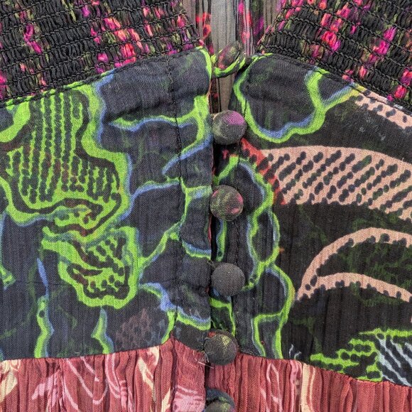 Free People Daisy Fields Floral Sheer Top / Duster Size: XS - Picture 4 of 13